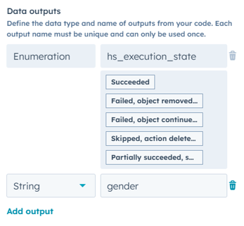 SettingOutputsCustomCodeHubSpot